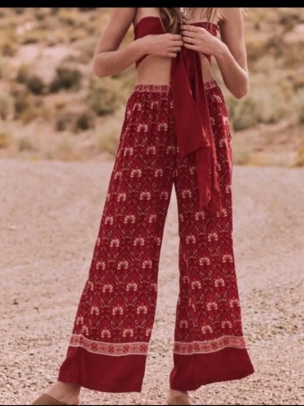 Spell & The Gypsy Collective Jewel Palazzo Pants - Copper - Medium